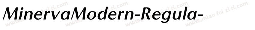 MinervaModern-Regula字体转换