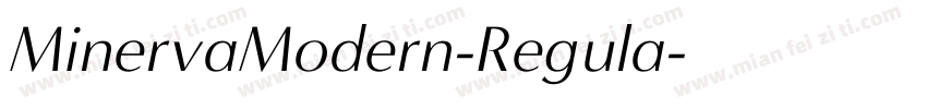 MinervaModern-Regula字体转换