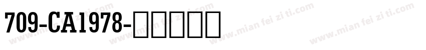 709-CA1978字体转换