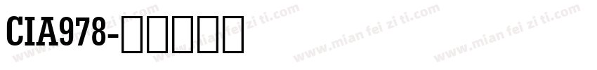 CIA978字体转换