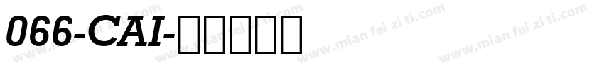 066-CAI字体转换