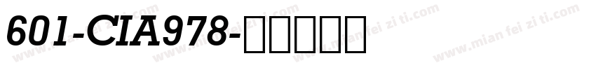 601-CIA978字体转换
