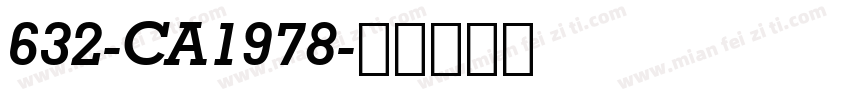 632-CA1978字体转换