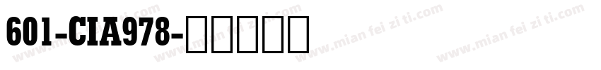 601-CIA978字体转换