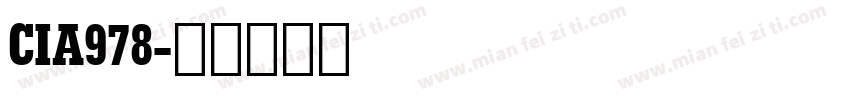 CIA978字体转换