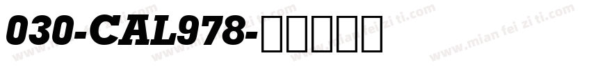 030-CAL978字体转换