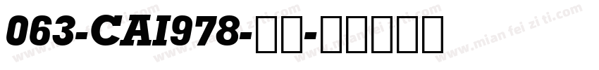 063-CAI978-普通字体转换