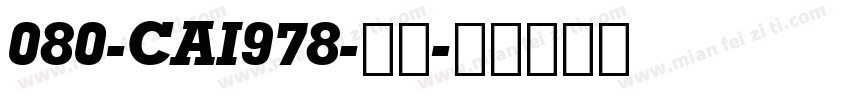 080-CAI978-普通字体转换