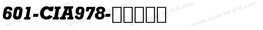 601-CIA978字体转换