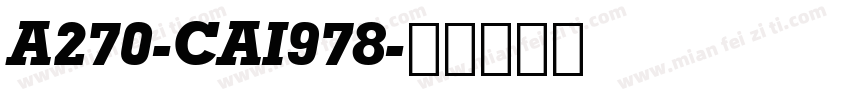 A270-CAI978字体转换
