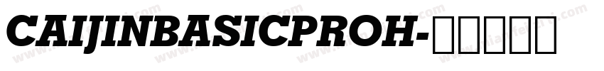 CAIJINBASICPROH字体转换
