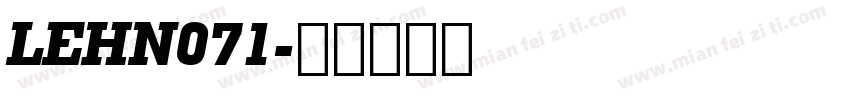 LEHN071字体转换