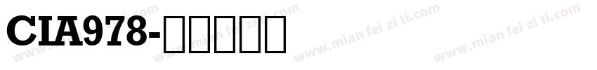 CIA978字体转换