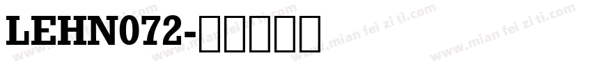 LEHN072字体转换