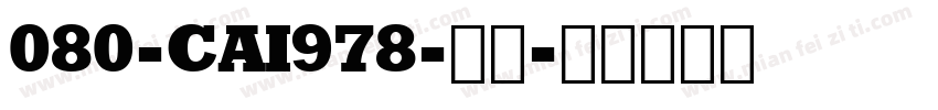 080-CAI978-普通字体转换