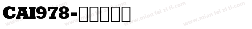 CAI978字体转换