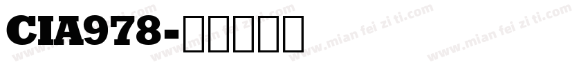 CIA978字体转换
