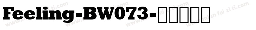 Feeling-BW073字体转换