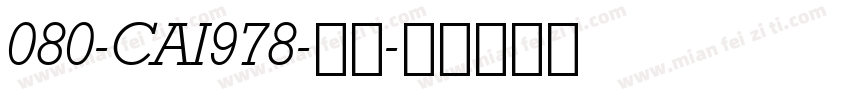080-CAI978-普通字体转换