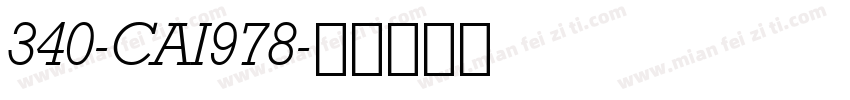 340-CAI978字体转换