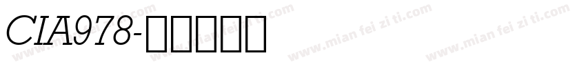 CIA978字体转换
