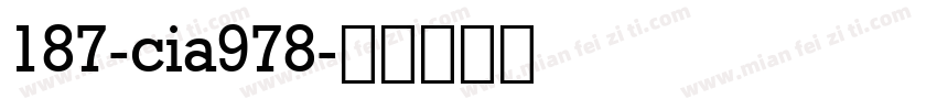 187-cia978字体转换
