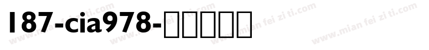 187-cia978字体转换