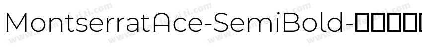 MontserratAce-SemiBold字体转换