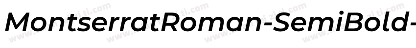 MontserratRoman-SemiBold字体转换
