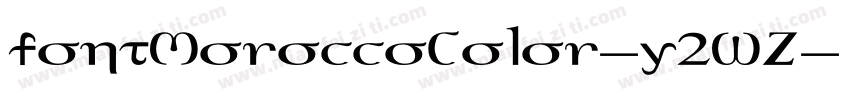 FontMoroccoColor-y2WZ字体转换