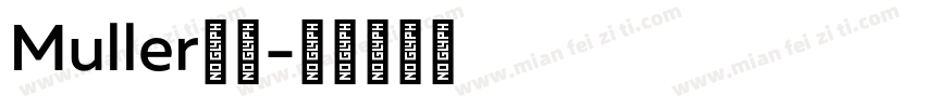 Muller字体字体转换