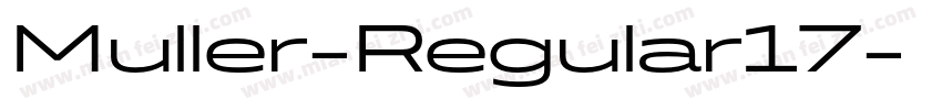 Muller-Regular17字体转换
