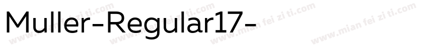 Muller-Regular17字体转换