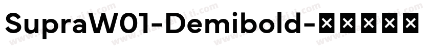 SupraW01-Demibold字体转换