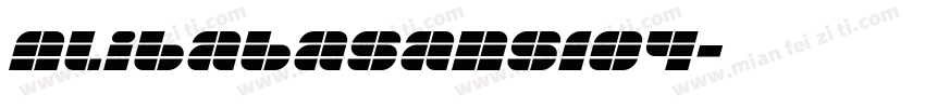 AlibabaSans104字体转换