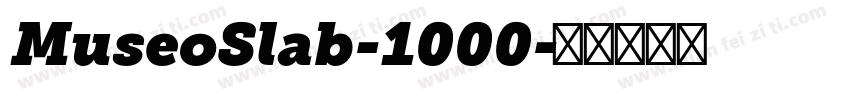 MuseoSlab-1000字体转换