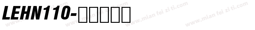 LEHN110字体转换
