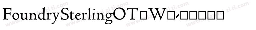 FoundrySterlingOT3W1字体转换
