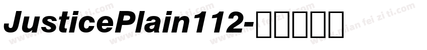 JusticePlain112字体转换