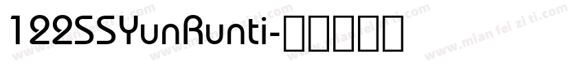 122SSYunRunti字体转换
