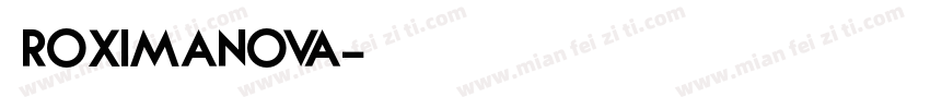 皮roximaNova字体转换