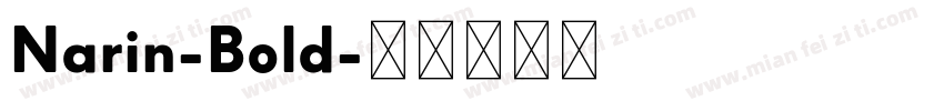 Narin-Bold字体转换
