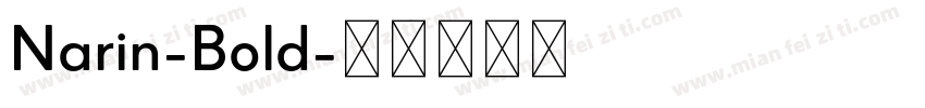 Narin-Bold字体转换