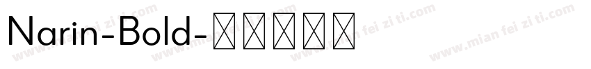 Narin-Bold字体转换