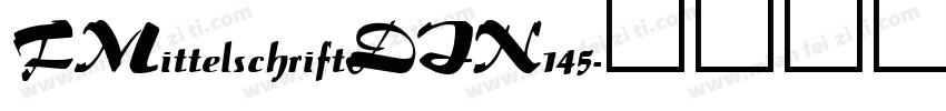 FMittelschriftDIN145字体转换