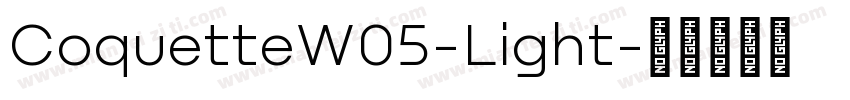 CoquetteW05-Light字体转换