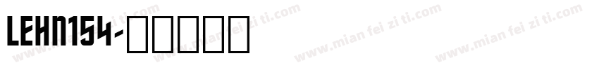 LEHN154字体转换