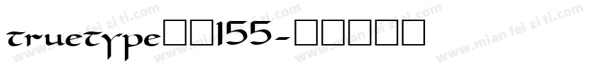 truetype字体155字体转换