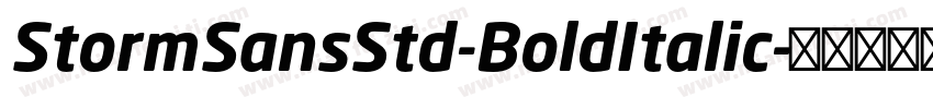 StormSansStd-BoldItalic字体转换