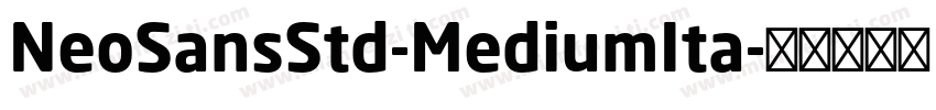 NeoSansStd-MediumIta字体转换